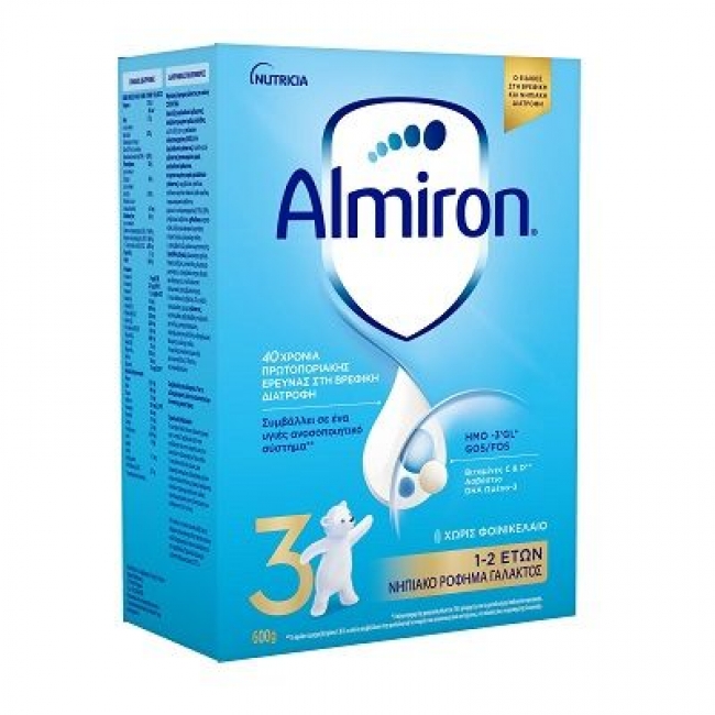 Nutricia Γάλα σε Σκόνη Almiron 3 12m+ 600gr