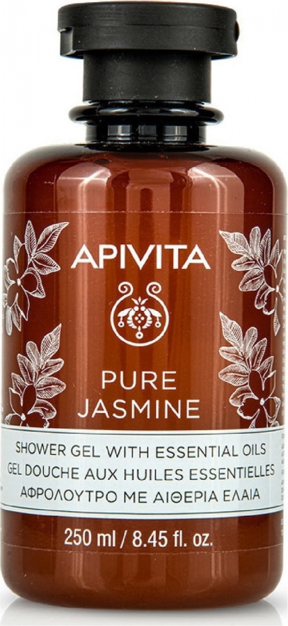 Apivita Pure Jasmine Αφρόλουτρο σε Gel με Aιθέρια Έλαια Γιασεμί 250ml