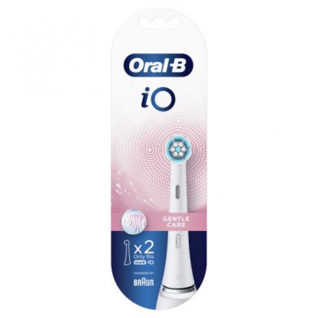 Oral-B iO Gentle Care Ανταλλακτικές Κεφαλές για Ηλεκτρική Οδοντόβουρτσα 319870 2τμχ