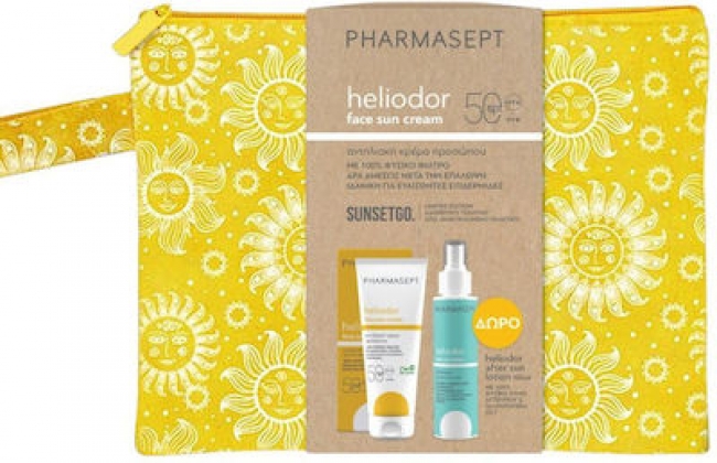 Pharmasept Promo Heliodor με Αντηλιακή Κρέμα Προσώπου 50spf 50ml & Δώρο After sun lotion 100ml