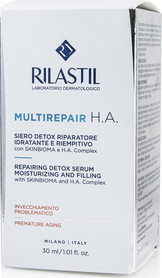 Rilastil Multirepair H.A. Repairing Detox Serum - Επανορθωτικός Ορός Προσώπου, 30ml