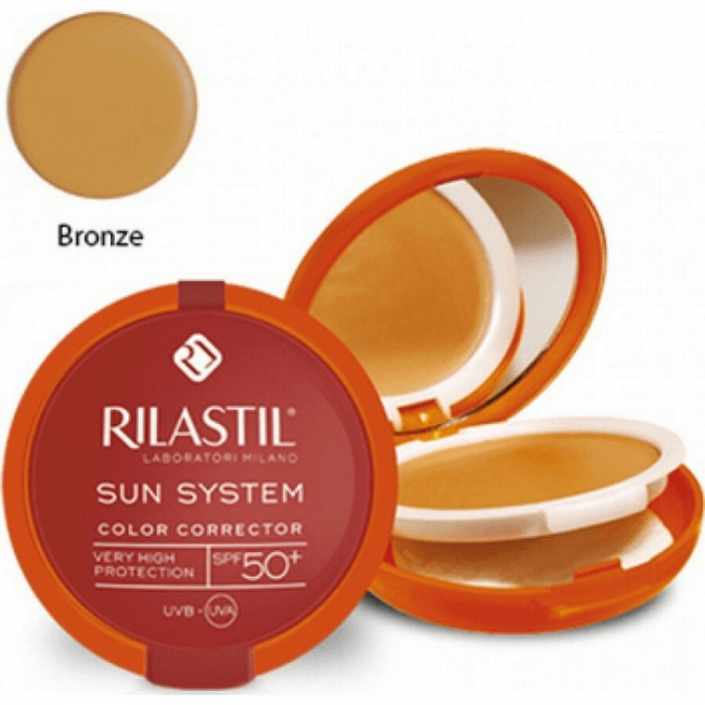 Rilastil Sun System Uniforming Compact Cream Spf50+, 10g - 03 Bronze